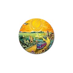 Grateful Dead Golden Road Golf Ball Marker by Bedest