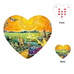 Grateful Dead Golden Road Playing Cards Single Design (heart)