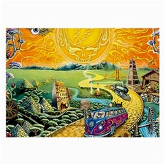 Grateful Dead Golden Road Large Glasses Cloth (2 Sides) by Bedest