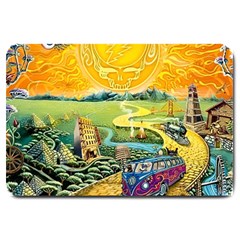 Grateful Dead Golden Road Large Doormat by Bedest