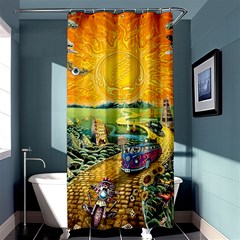 Grateful Dead Golden Road Shower Curtain 36  X 72  (stall)  by Bedest