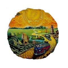 Grateful Dead Golden Road Standard 15  Premium Round Cushions by Bedest