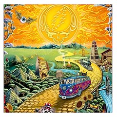 Grateful Dead Golden Road Square Satin Scarf (36  X 36 ) by Bedest