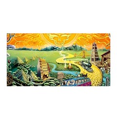 Grateful Dead Golden Road Satin Wrap 35  X 70  by Bedest