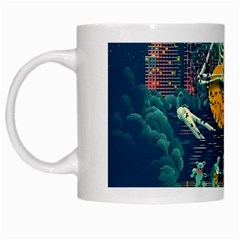 Grateful Dead Singing Skeleton White Mug by Bedest