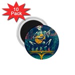 Grateful Dead Singing Skeleton 1.75  Magnets (10 pack)  Front