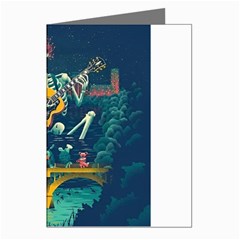 Grateful Dead Singing Skeleton Greeting Cards (pkg Of 8) by Bedest