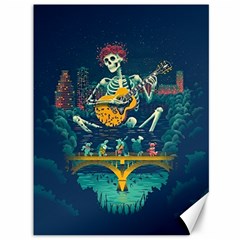 Grateful Dead Singing Skeleton Canvas 36  X 48 