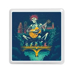 Grateful Dead Singing Skeleton Memory Card Reader (square) by Bedest