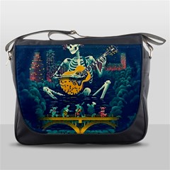 Grateful Dead Singing Skeleton Messenger Bag by Bedest