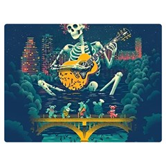 Grateful Dead Singing Skeleton Two Sides Premium Plush Fleece Blanket (baby Size) by Bedest