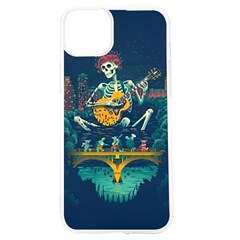 Grateful Dead Singing Skeleton Iphone 15 Tpu Uv Print Case by Bedest