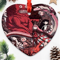 Adventure Time Cartoon Heart Ornament (two Sides)