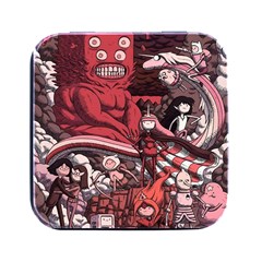 Adventure Time Cartoon Square Metal Box (black) by Bedest