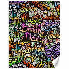 Graffiti Word Seamless Pattern Canvas 18  X 24  by Bedest