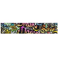 Graffiti Word Seamless Pattern Large Premium Plush Fleece Scarf 