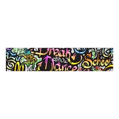 Graffiti Word Seamless Pattern Velvet Scrunchie by Bedest