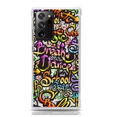 Graffiti Word Seamless Pattern Samsung Galaxy Note 20 Ultra Tpu Uv Case by Bedest