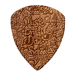 Graffiti Word Seamless Pattern Wood Guitar Pick (set Of 10) by Bedest