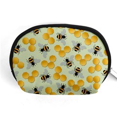 Bees Pattern Honey Bee Bug Honeycomb Honey Beehive Accessory Pouch (medium) by Bedest