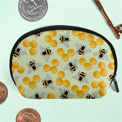 Bees Pattern Honey Bee Bug Honeycomb Honey Beehive Accessory Pouch (large) by Bedest