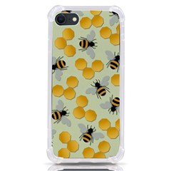 Bees Pattern Honey Bee Bug Honeycomb Honey Beehive Iphone Se by Bedest