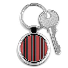 Dunkelrot4 Rosa Grau Streifen Dunkelrot3 Key Chain (round) by 2607694c