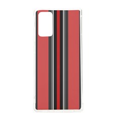 Dunkelrot4 Rosa Grau Streifen Dunkelrot3 Samsung Galaxy Note 20 Tpu Uv Case