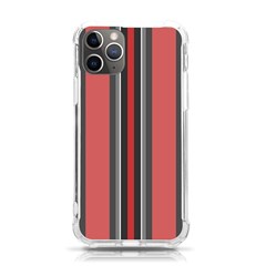 Dunkelrot4 Rosa Grau Streifen Dunkelrot3 Iphone 11 Pro 5 8 Inch Tpu Uv Print Case by 2607694c