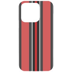 Dunkelrot4 Rosa Grau Streifen Dunkelrot3 Iphone 15 Pro Black Uv Print Pc Hardshell Case by 2607694c