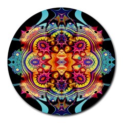 Gelb Floral Round Mousepad by 2607694c