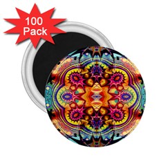 Gelb Floral 2 25  Magnets (100 Pack)  by 2607694c