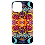 Gelb floral iPhone 14 Black UV Print Case Front