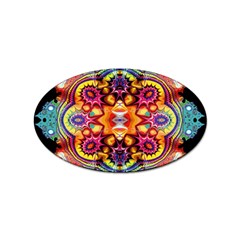 Abstrakte Blume Sticker Oval (10 Pack) by 2607694c