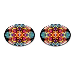 Abstrakte Blume Cufflinks (oval) by 2607694c