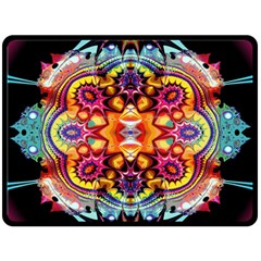 Abstrakte Blume Two Sides Fleece Blanket (large) by 2607694c