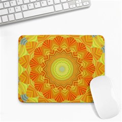 Sunshine Sunny Sun Abstract Yellow Small Mousepad by Ravend