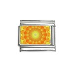 Sunshine Sunny Sun Abstract Yellow Italian Charm (9mm) Front