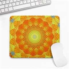 Sunshine Sunny Sun Abstract Yellow Large Mousepad by Ravend