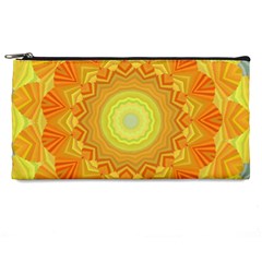 Sunshine Sunny Sun Abstract Yellow Pencil Case by Ravend