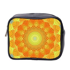 Sunshine Sunny Sun Abstract Yellow Mini Toiletries Bag (two Sides) by Ravend