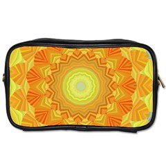 Sunshine Sunny Sun Abstract Yellow Toiletries Bag (two Sides) by Ravend