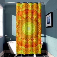 Sunshine Sunny Sun Abstract Yellow Shower Curtain 36  X 72  (stall)  by Ravend