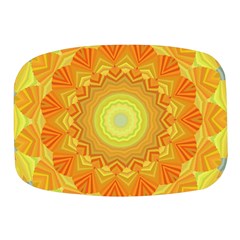 Sunshine Sunny Sun Abstract Yellow Mini Square Pill Box by Ravend