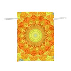 Sunshine Sunny Sun Abstract Yellow Lightweight Drawstring Pouch (l) by Ravend