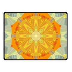 Sunshine Sunny Sun Abstract Yellow Fleece Blanket (small) by Ravend