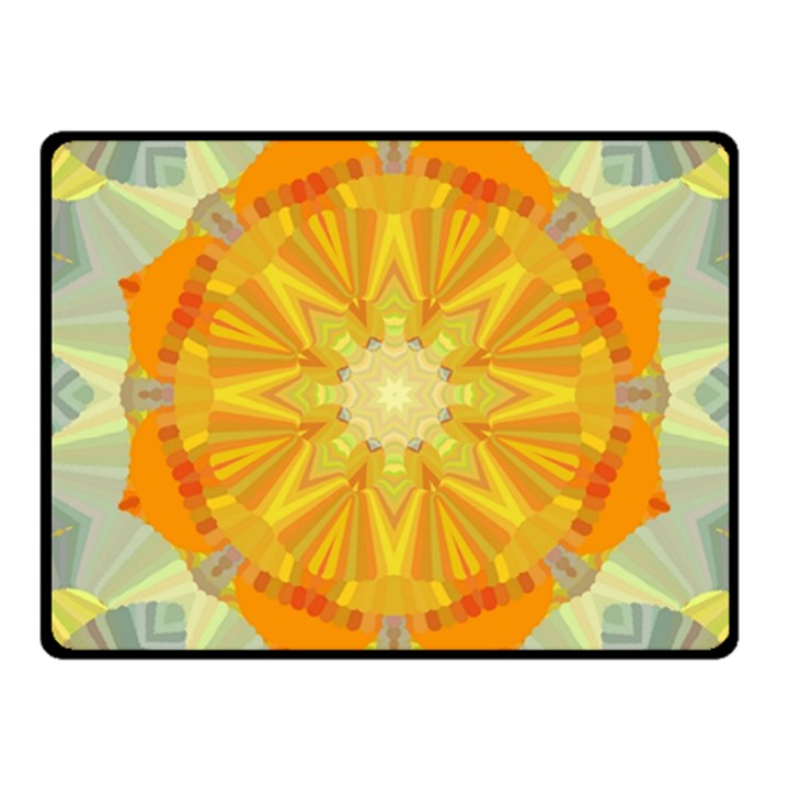 Sunshine Sunny Sun Abstract Yellow Fleece Blanket (Small)