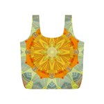 Sunshine Sunny Sun Abstract Yellow Full Print Recycle Bag (S) Front