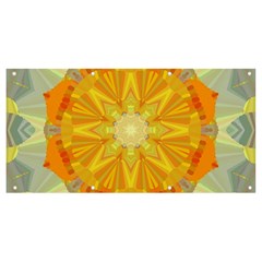 Sunshine Sunny Sun Abstract Yellow Banner And Sign 8  X 4  by Ravend