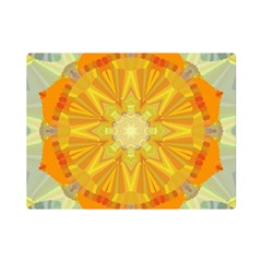 Sunshine Sunny Sun Abstract Yellow Premium Plush Fleece Blanket (mini) by Ravend